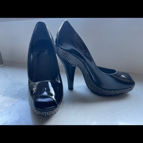 BURBERRY PEEP TOE HEELS - Picture 10 of 12